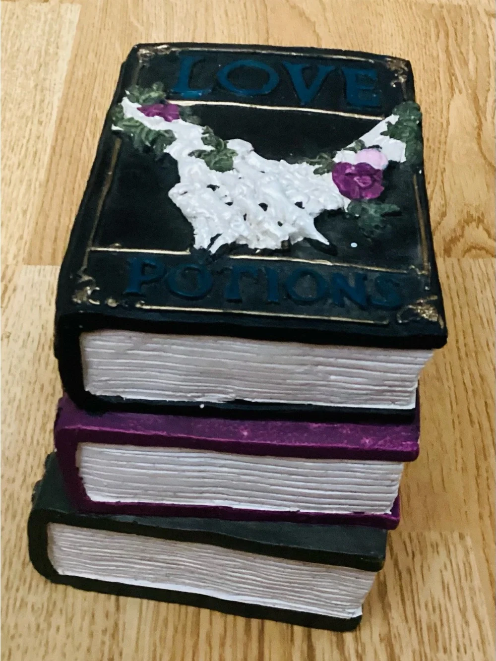 Ashland Decorative Stacked Book Set - Black, Purple & Green - Gothic/Halloween - Picture 11 of 16